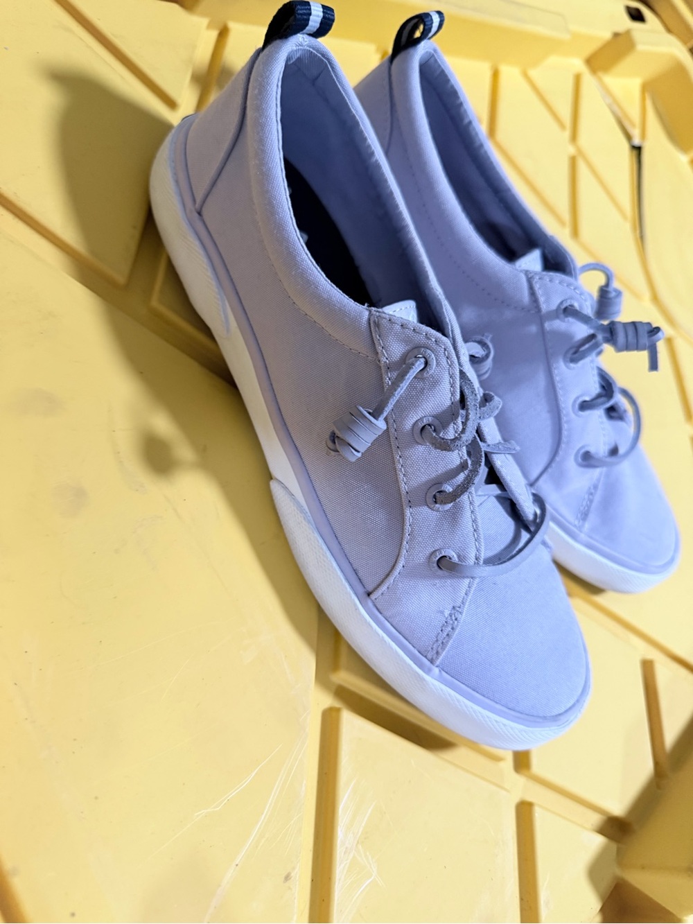 Sperry Women's Lavender Canvas Slip-On Sneakers